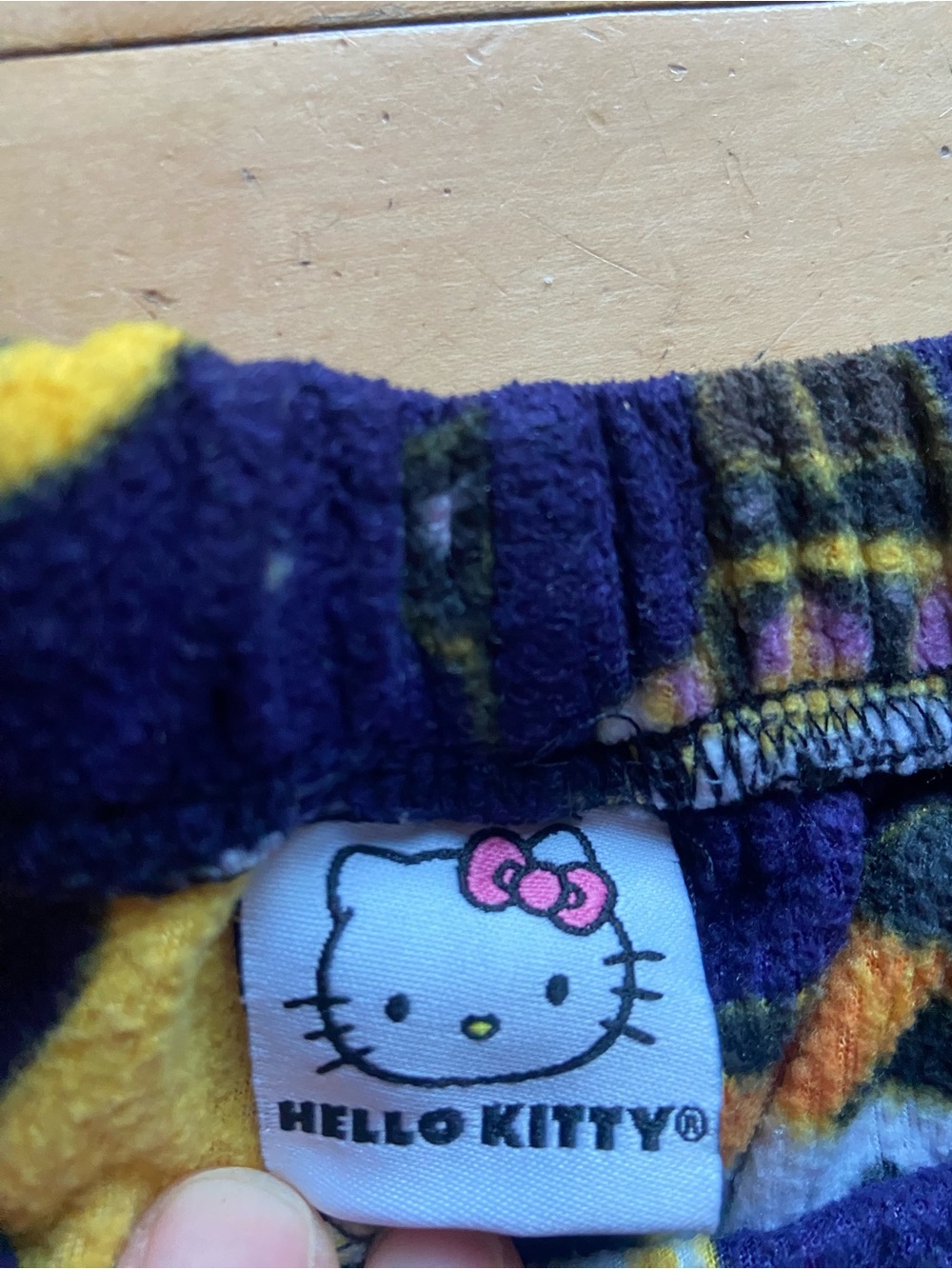 Hello Kitty Halloween Fleece Pajama Pants Purple Cute Cozy Lounge Pants - Picture 2 of 3
